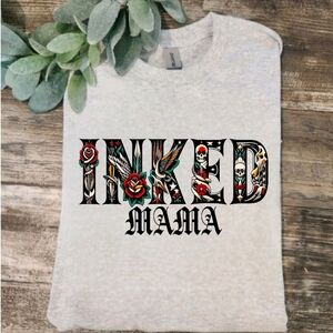 Inked mama shirt cute popular trending tattoo tatted